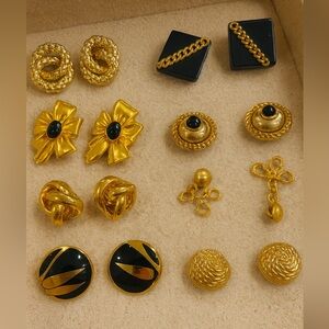 Elegant Gold and Black Women's Jewelry Set